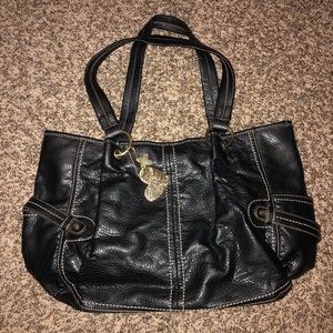 Relic - black leather - shoulder purse - handbag